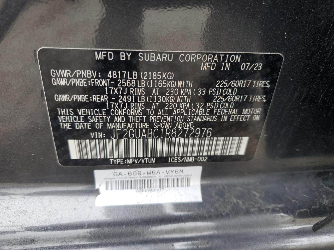 2024 SUBARU Crosstrek