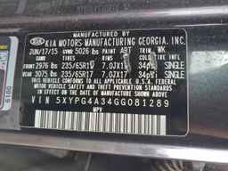 2016 KIA SORENTO