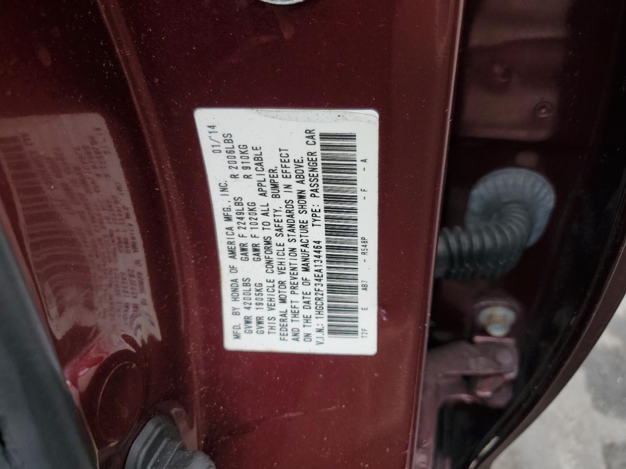 2014 HONDA ACCORD