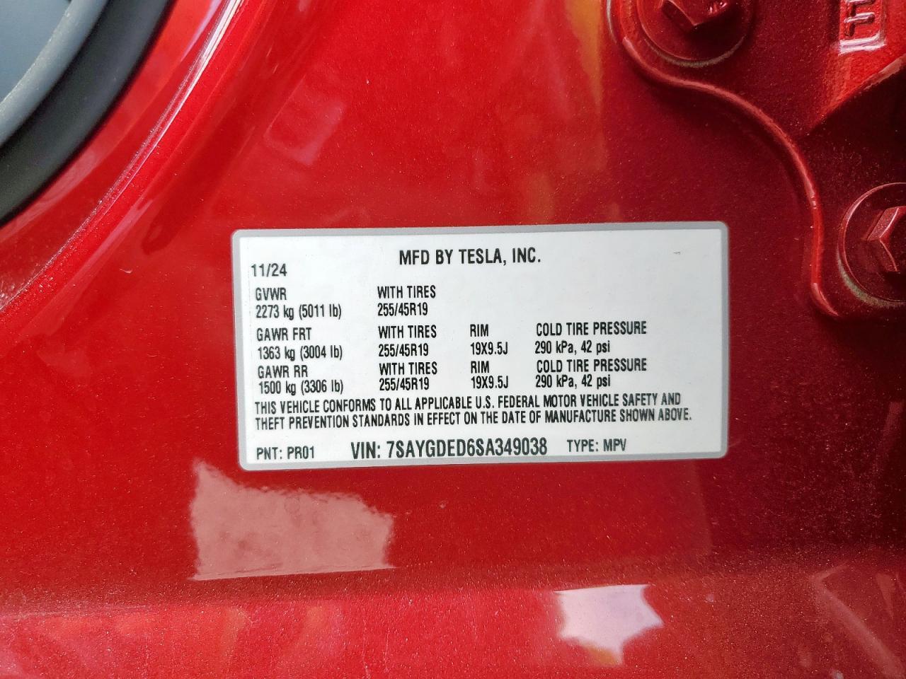 2025 TESLA MODEL Y