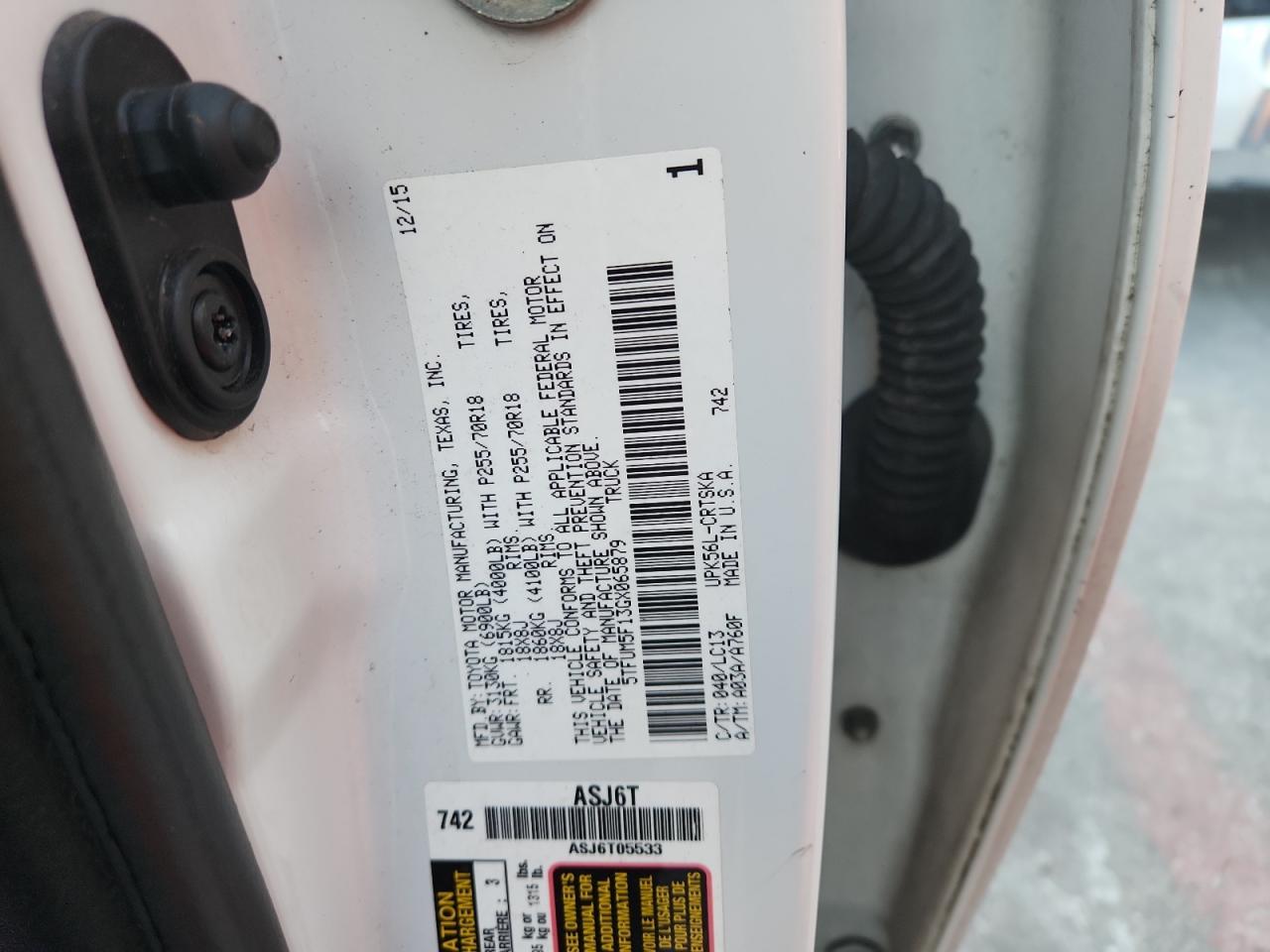 2016 TOYOTA TUNDRA