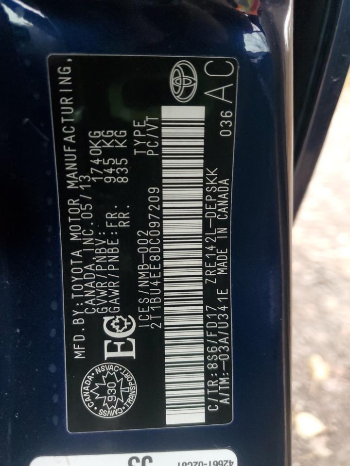 2013 TOYOTA COROLLA