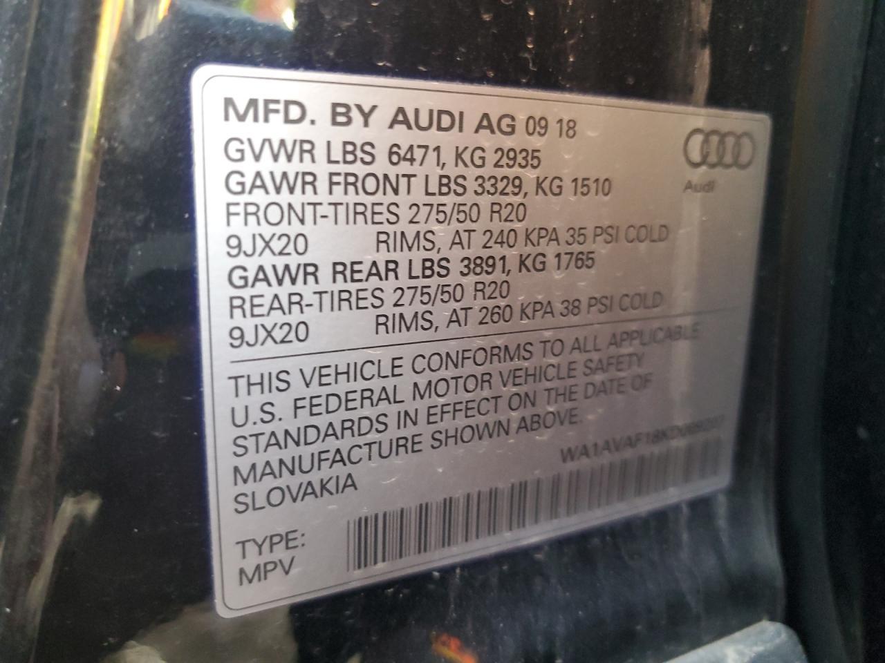 2019 AUDI Q8