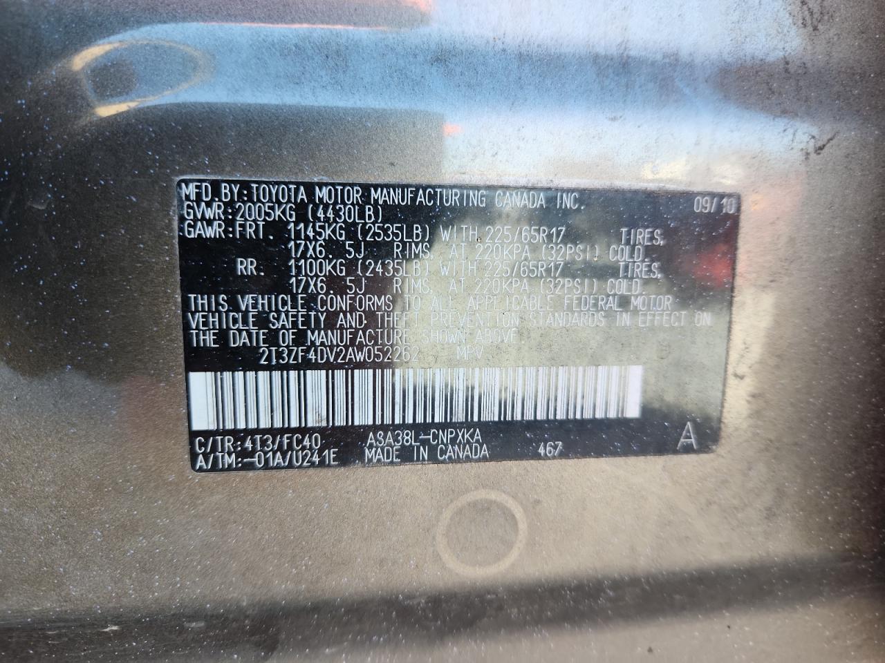 2010 TOYOTA RAV4