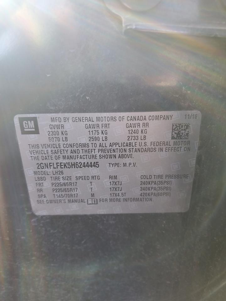 2017 CHEVROLET EQUINOX
