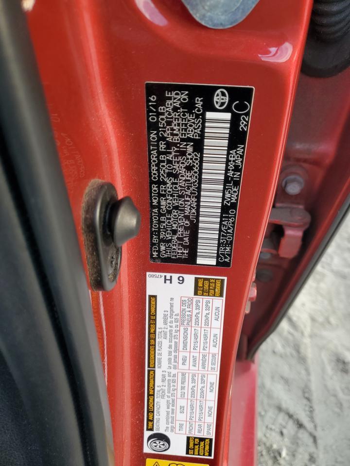 2016 TOYOTA PRIUS