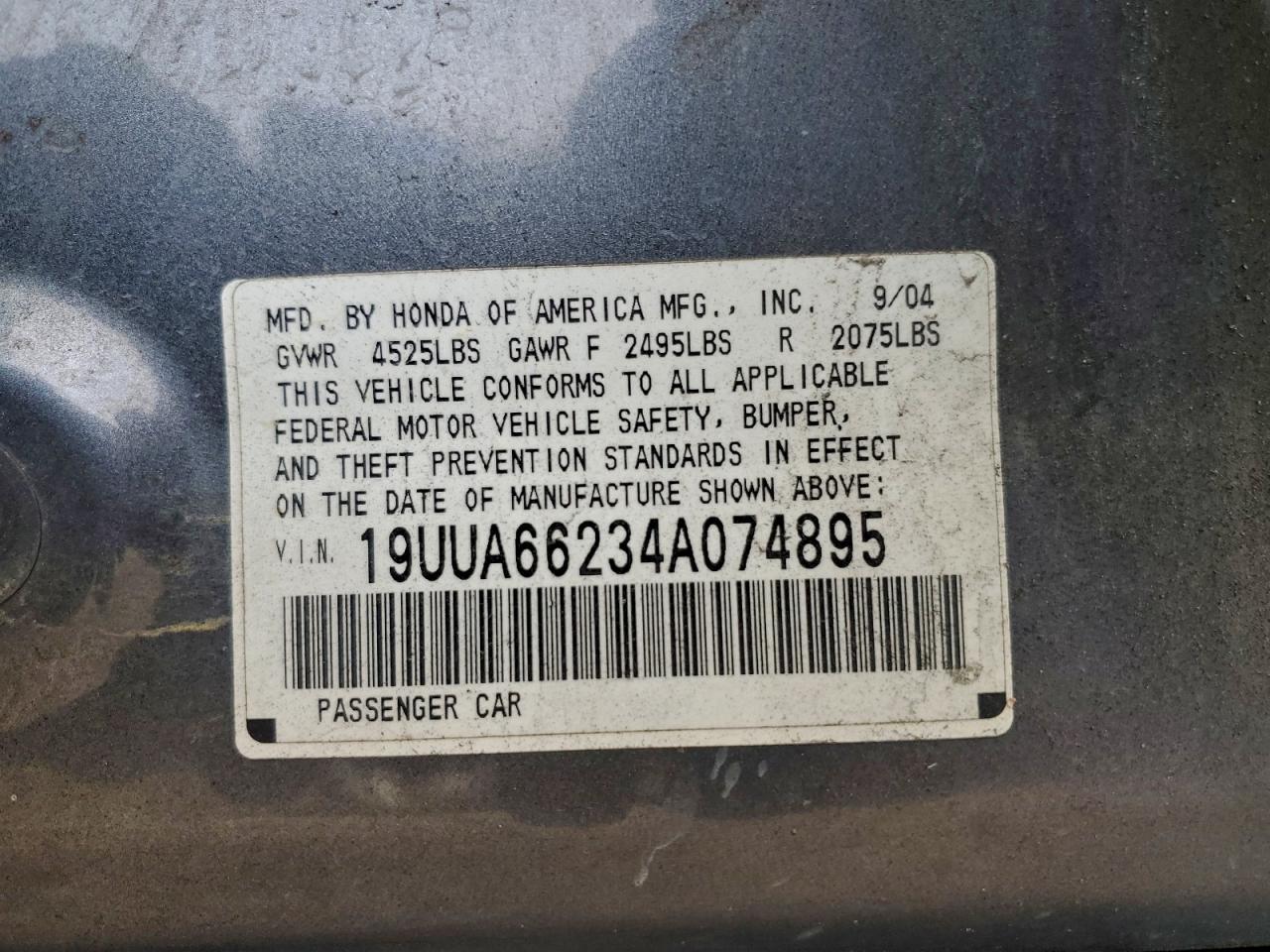 2004 ACURA TL