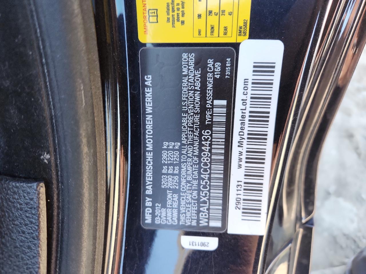 2012 BMW 6 Series