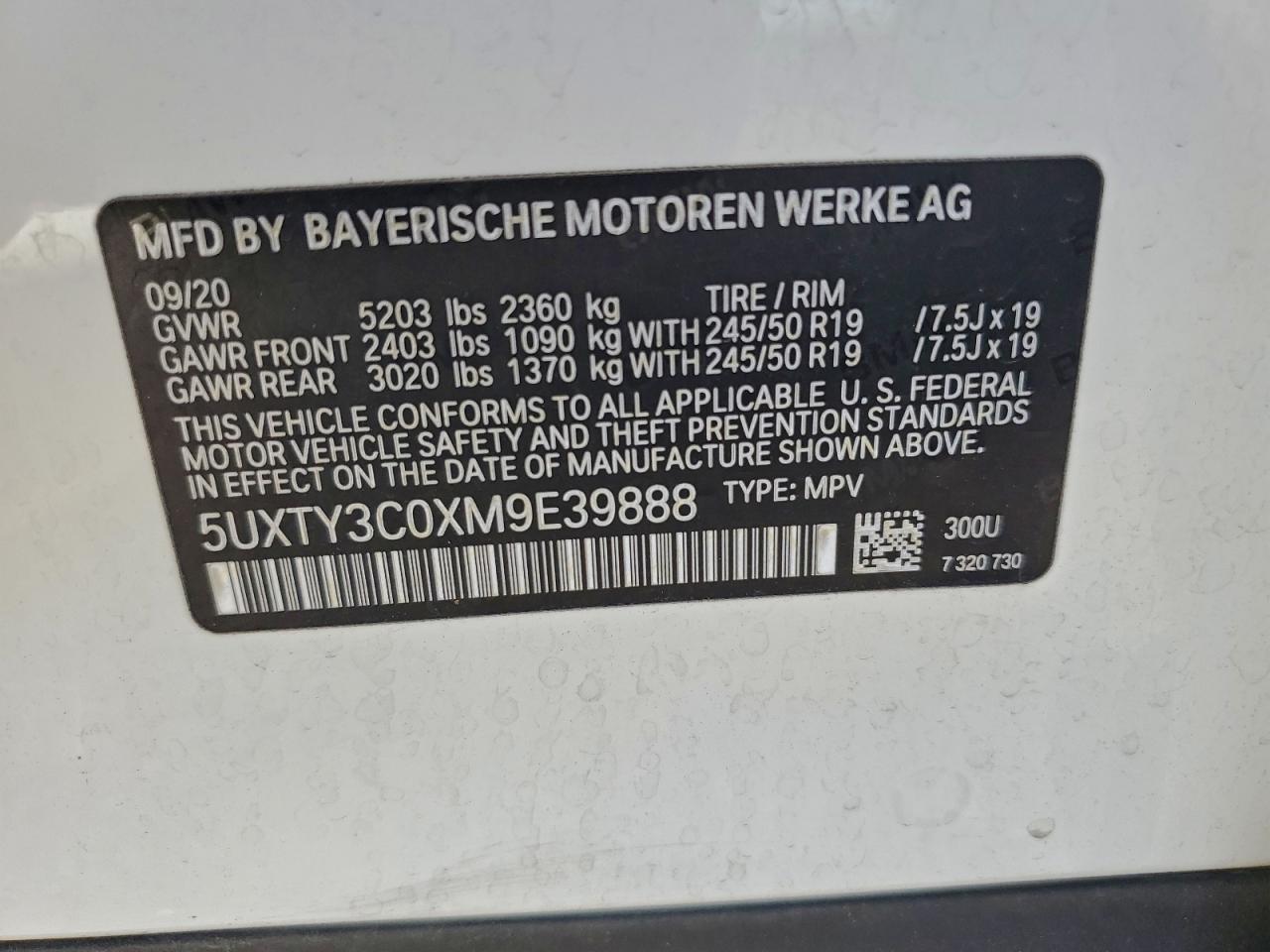 2021 BMW X3