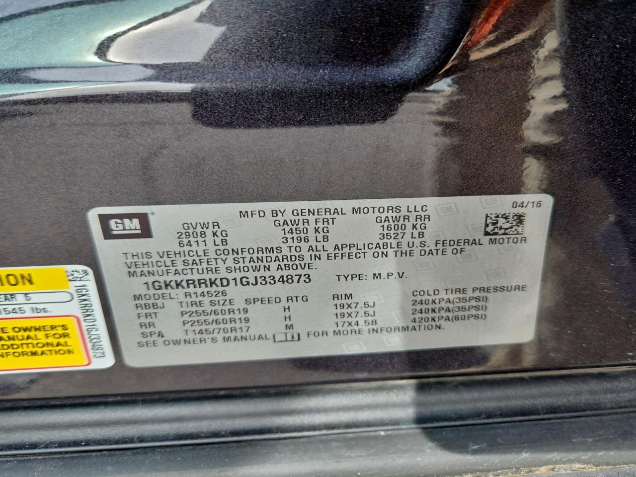 2016 GMC ACADIA