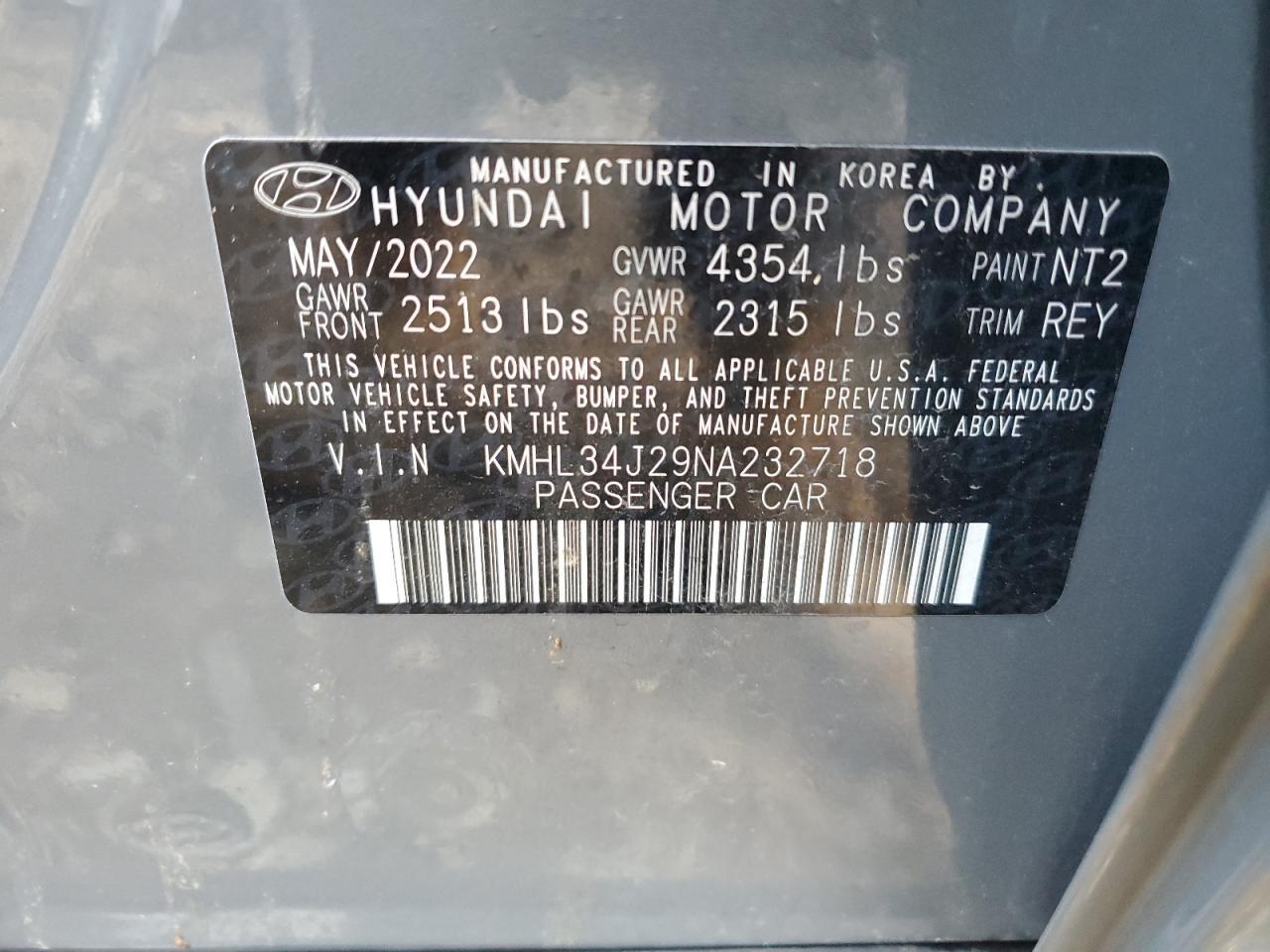 2022 HYUNDAI SONATA