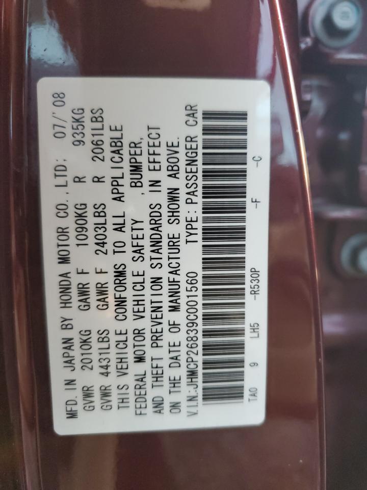 2009 HONDA ACCORD