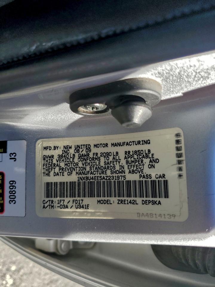 2010 TOYOTA COROLLA
