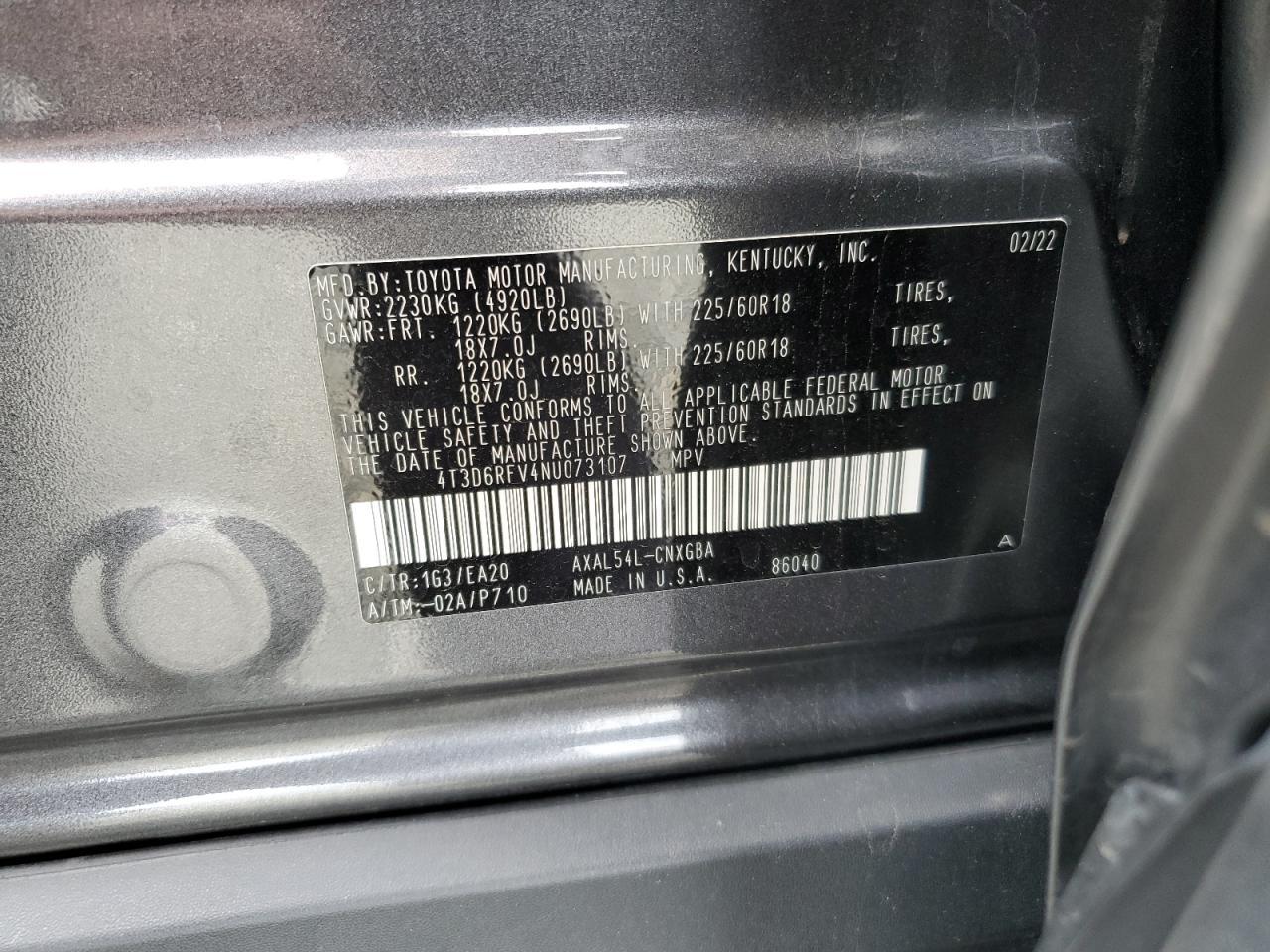 2022 TOYOTA RAV4
