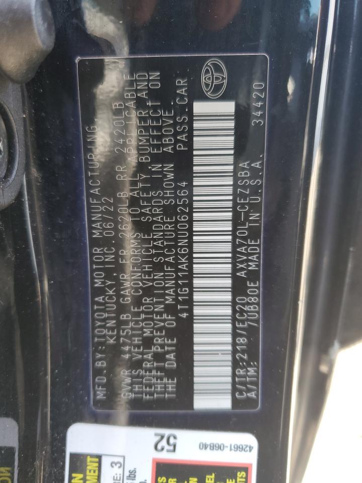 2022 TOYOTA CAMRY