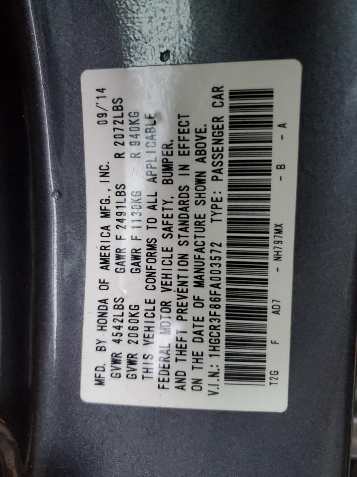 2015 HONDA ACCORD
