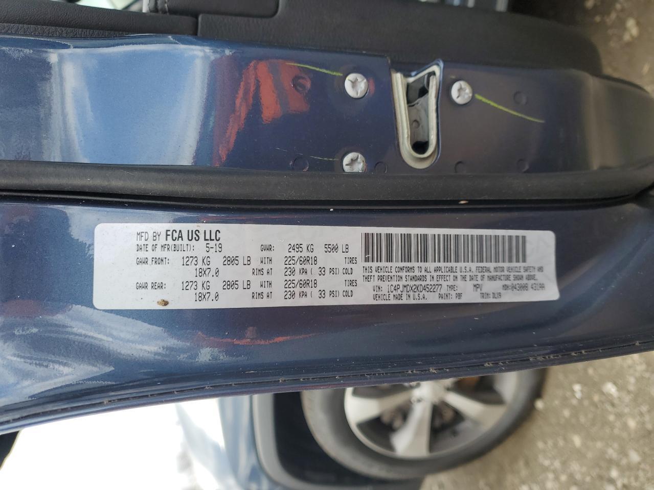 2019 JEEP CHEROKEE