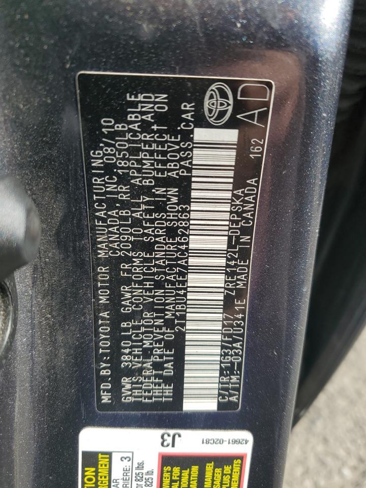 2010 TOYOTA COROLLA
