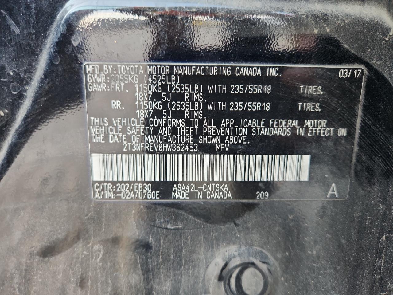 2017 TOYOTA RAV4