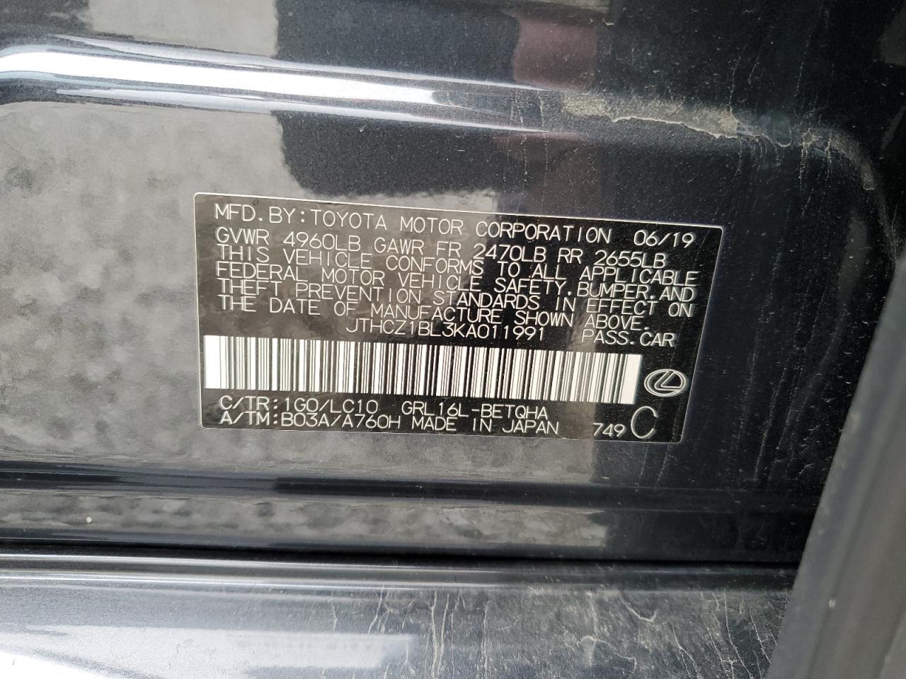 2019 LEXUS GS 350