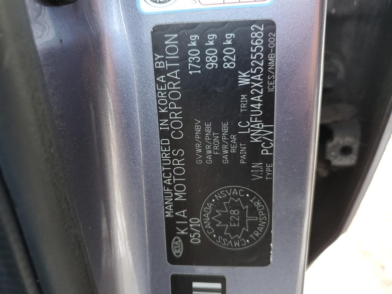 2010 KIA FORTE