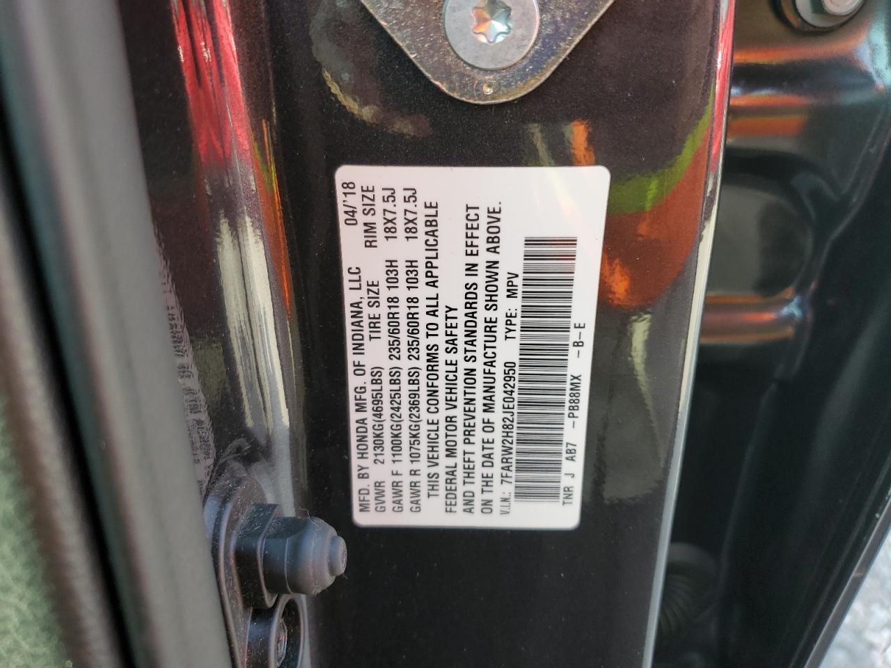 2018 HONDA CR-V