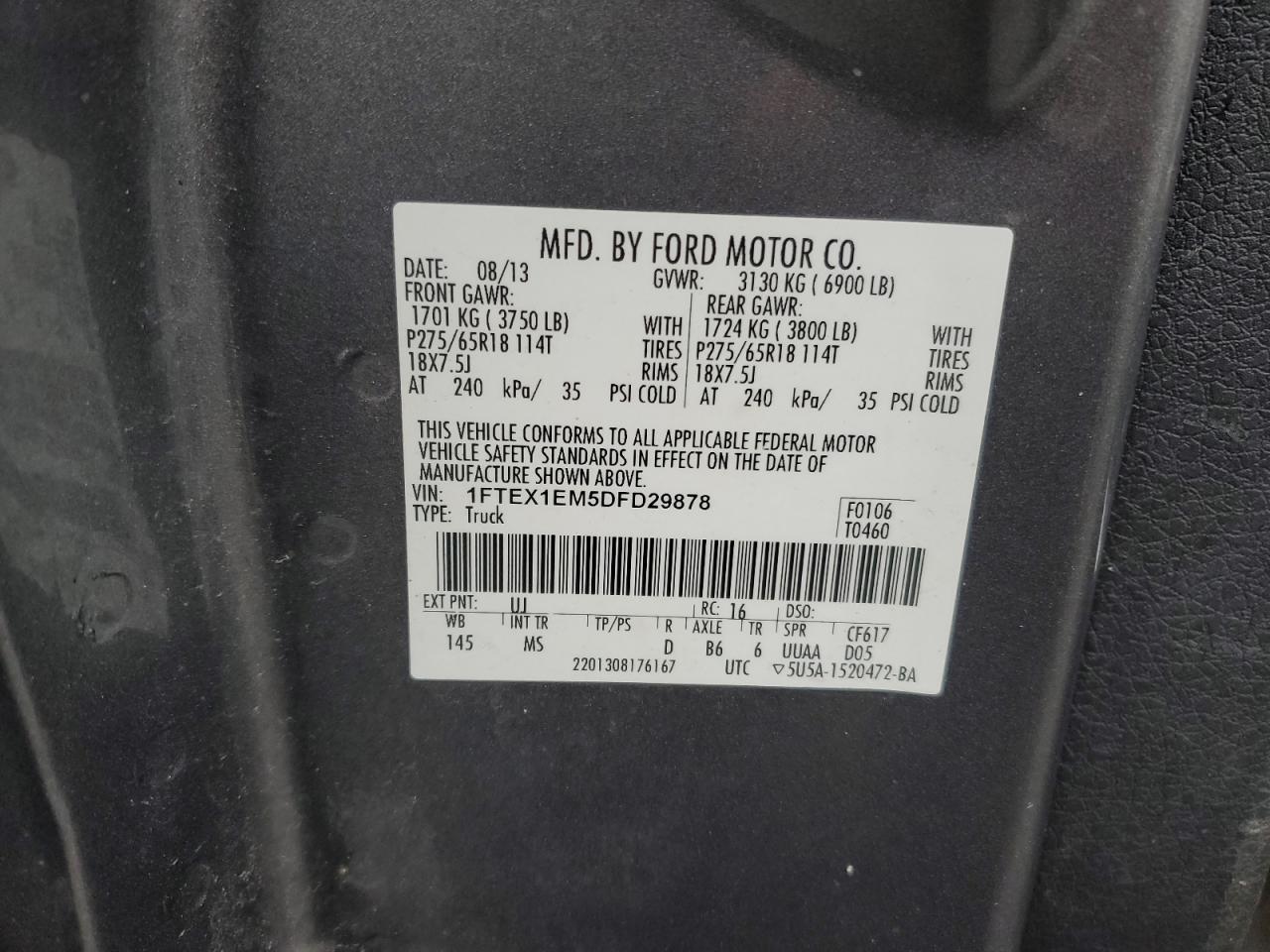 2013 FORD F-150