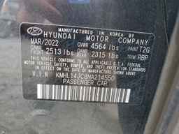 2022 HYUNDAI SONATA