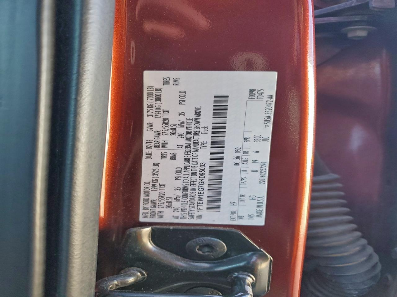 2016 FORD F-150