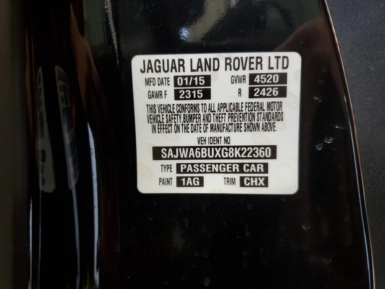 2016 JAGUAR F-Type