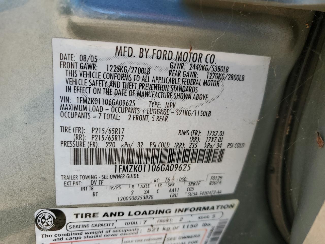 2006 FORD Freestyle