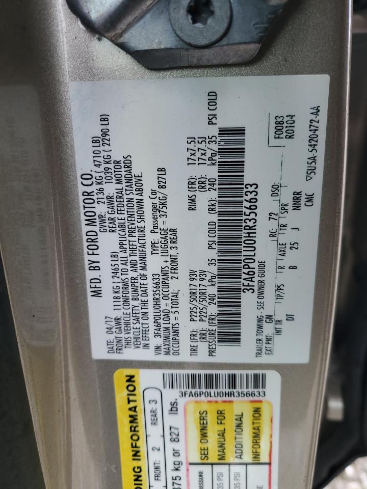 2017 FORD FUSION