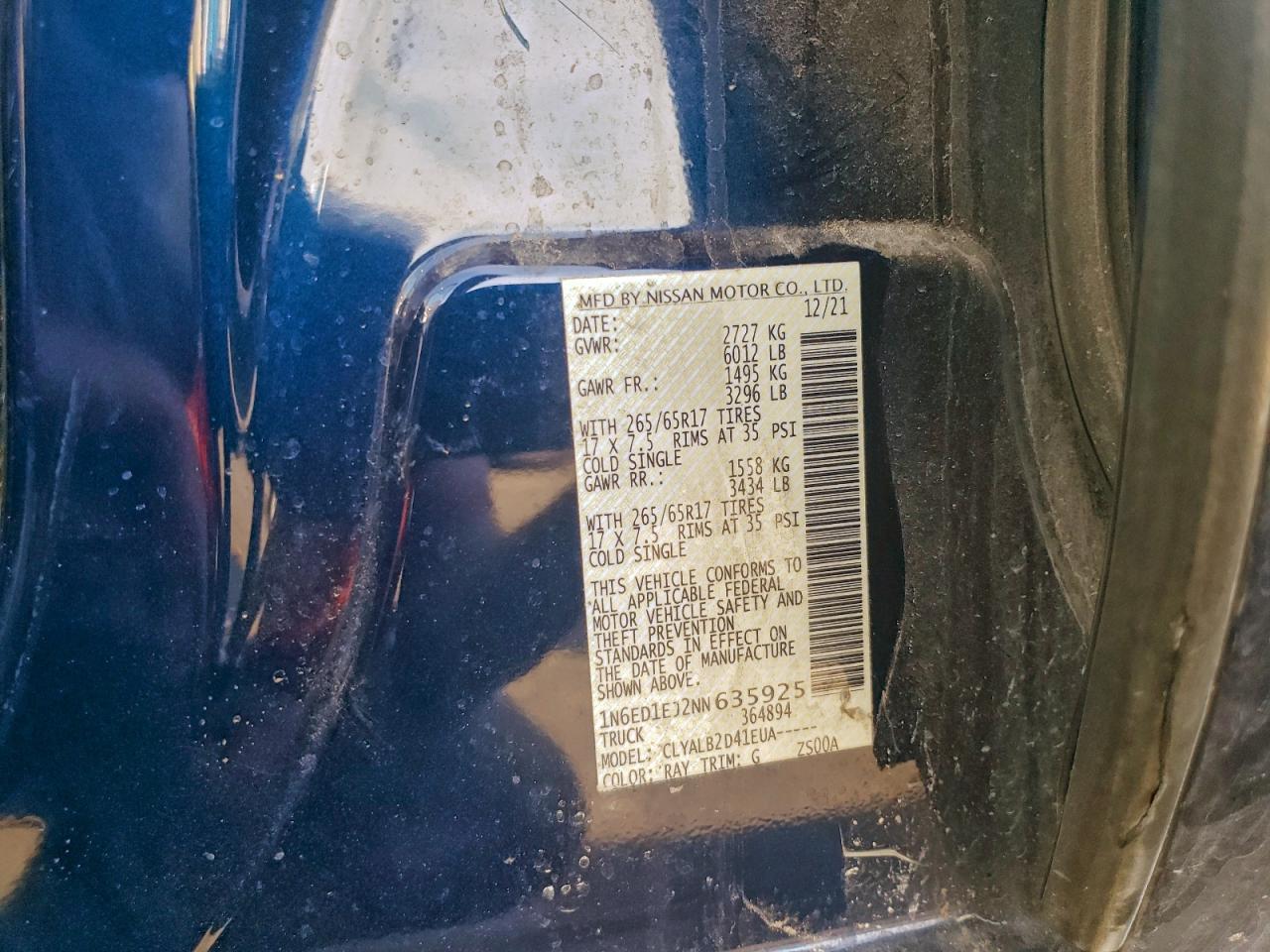 2022 NISSAN Frontier