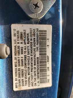2012 HONDA CIVIC