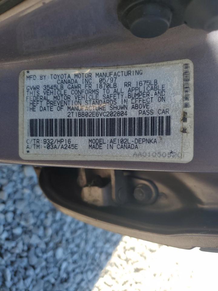 1997 TOYOTA COROLLA