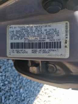 1997 TOYOTA COROLLA