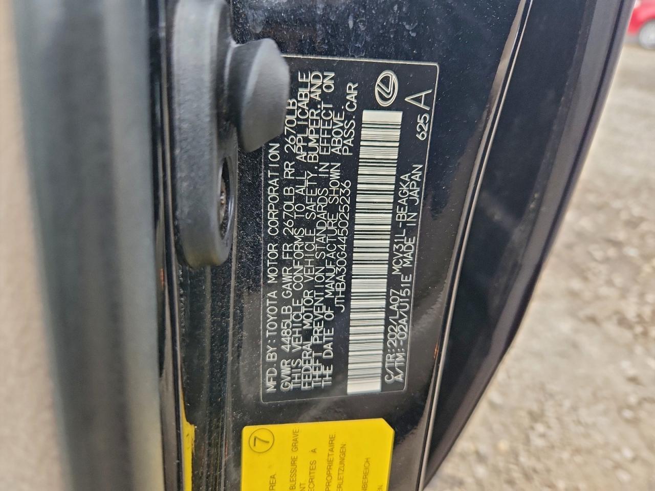 2004 LEXUS ES 330