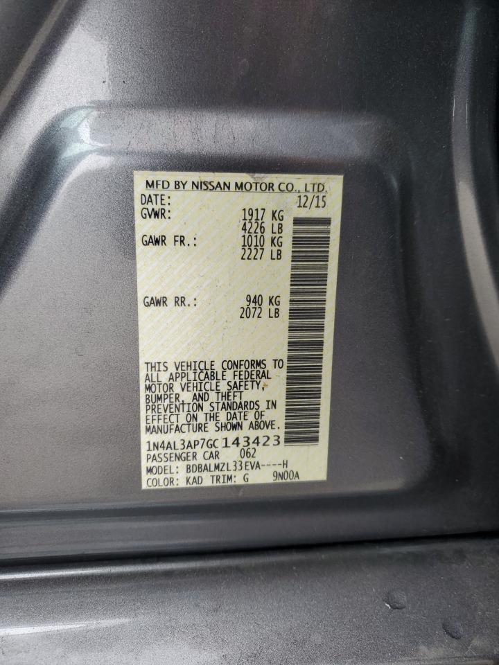 2016 NISSAN ALTIMA