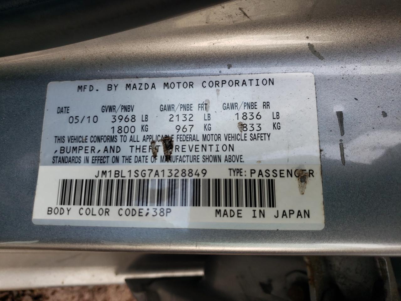 2010 MAZDA 3