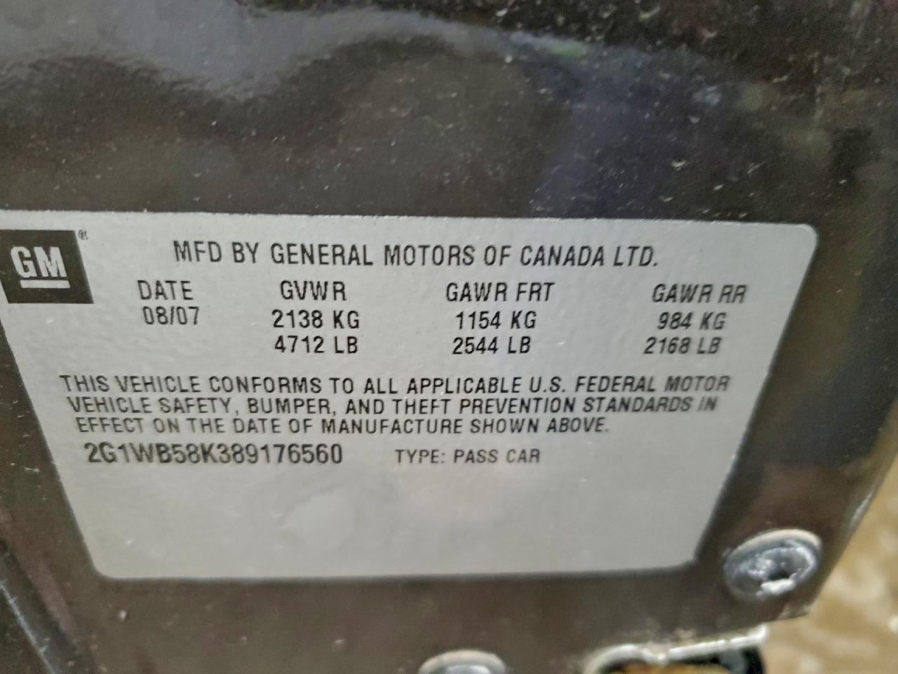 2008 CHEVROLET IMPALA