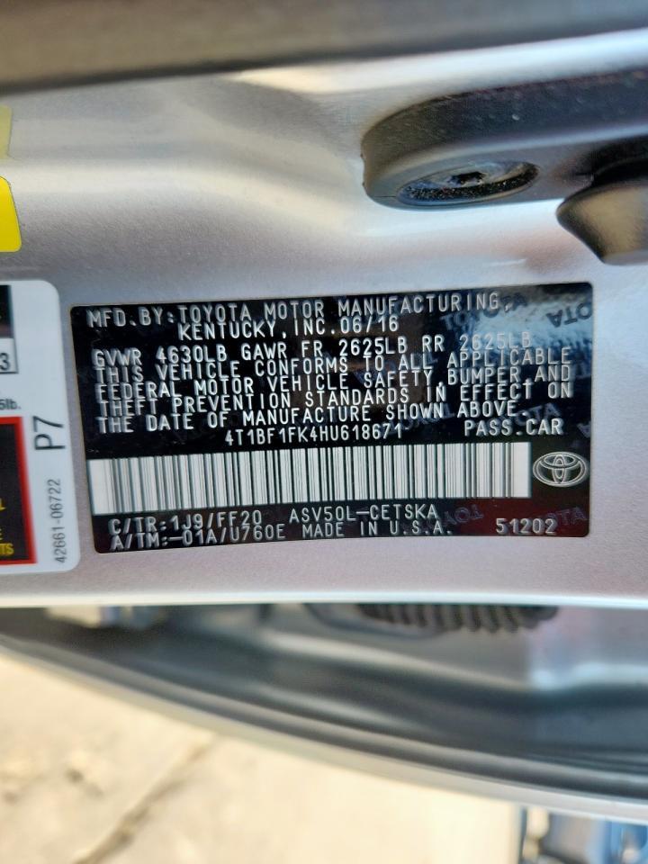 2017 TOYOTA CAMRY
