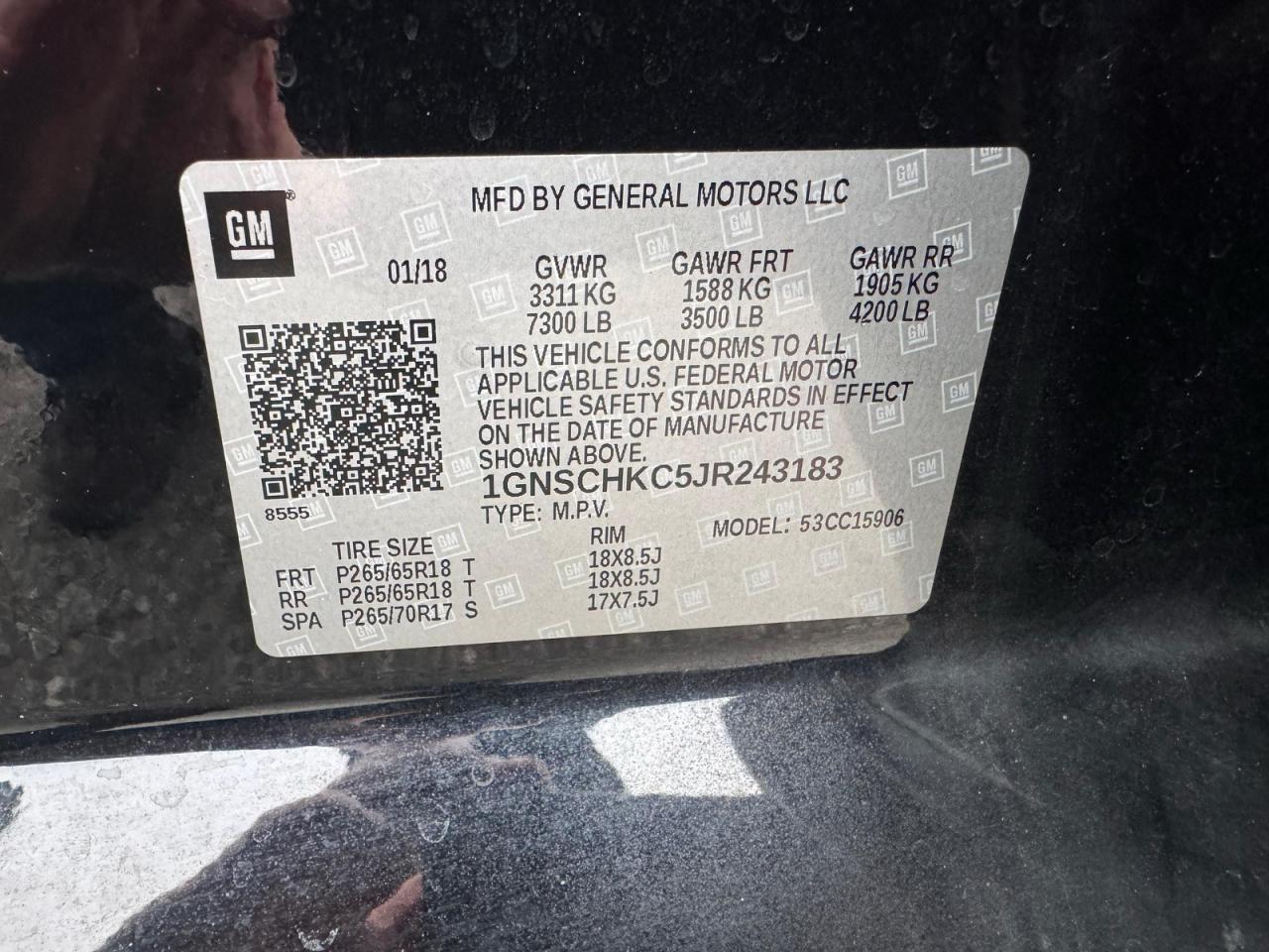 2018 CHEVROLET Suburban