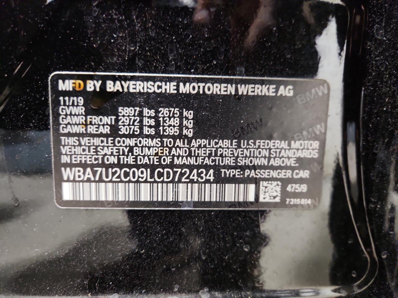 2020 BMW 7 series