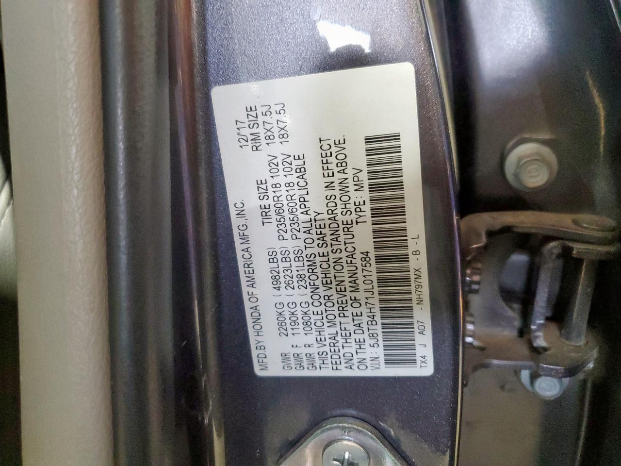 2018 ACURA RDX