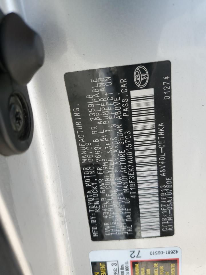 2010 TOYOTA CAMRY