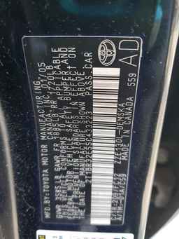 2005 TOYOTA COROLLA