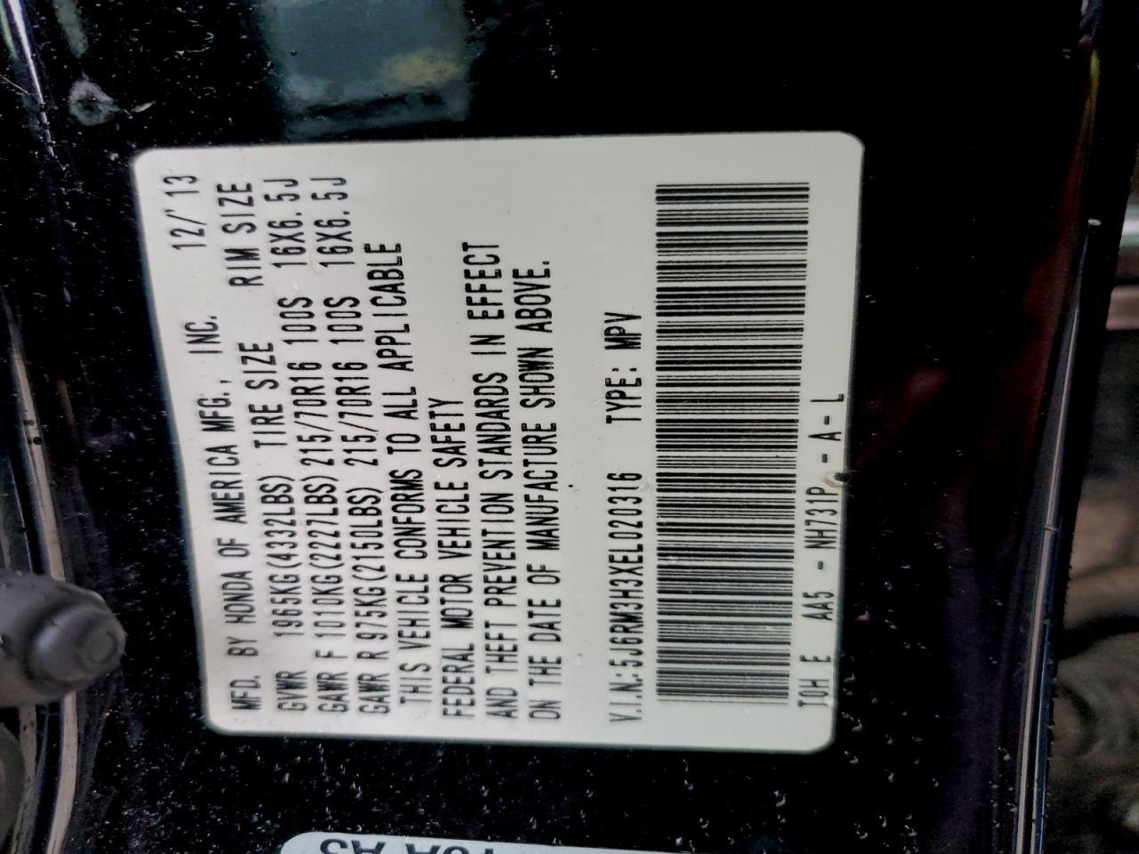 2014 HONDA CR-V