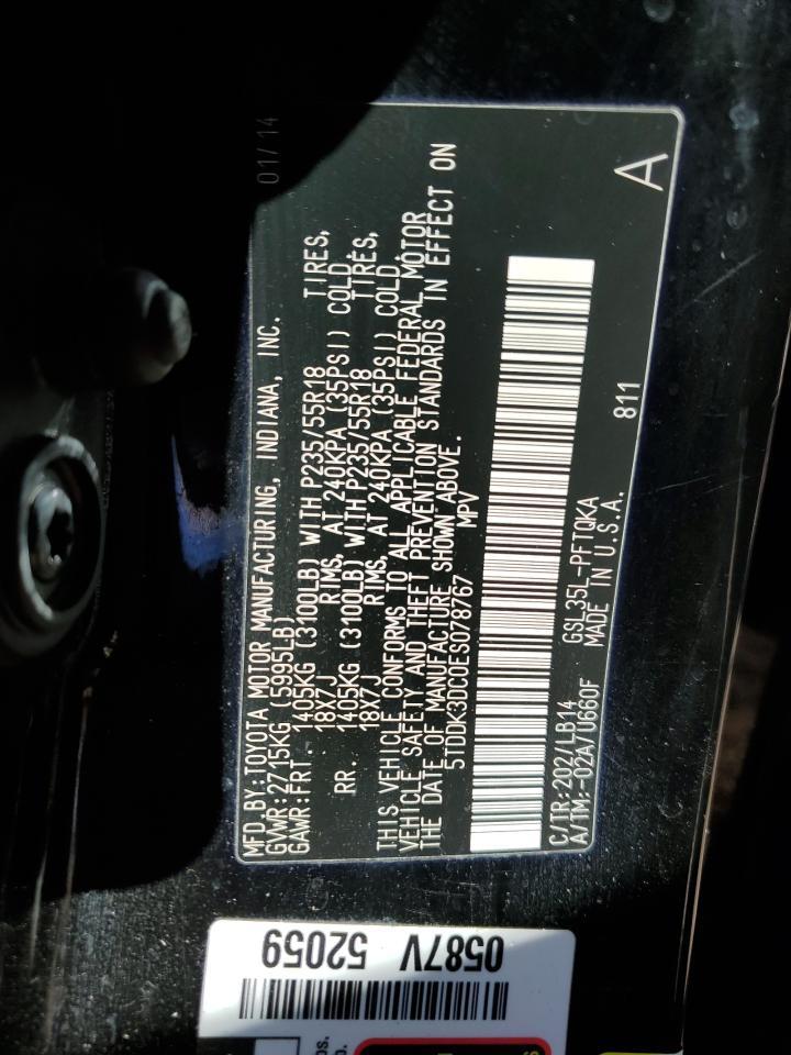 2014 TOYOTA SIENNA