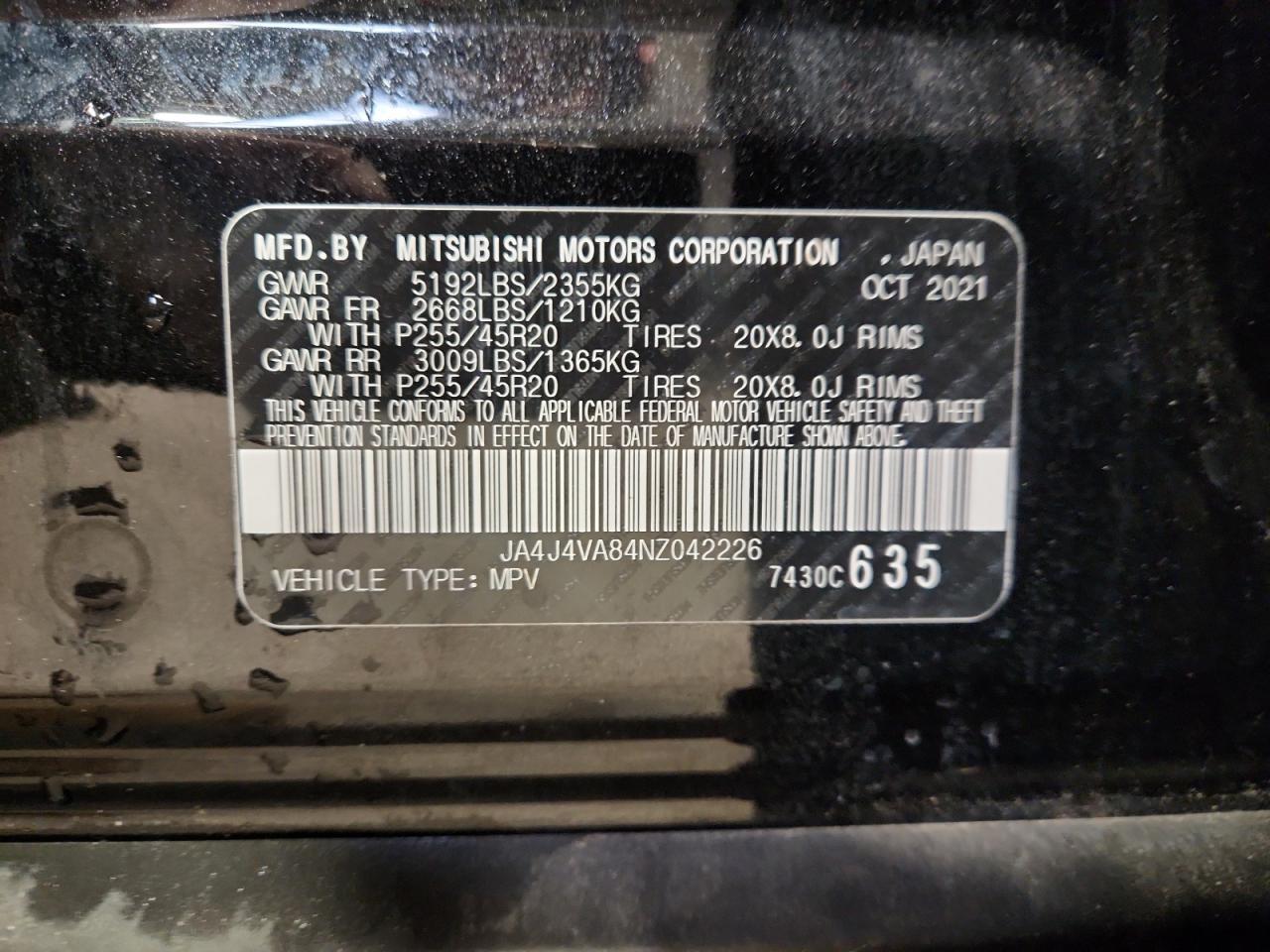 2022 MITSUBISHI outlander