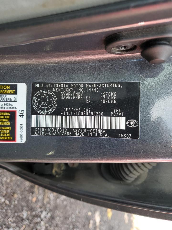 2011 TOYOTA CAMRY